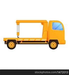 Emergency tow truck icon. Cartoon of emergency tow truck vector icon for web design isolated on white background. Emergency tow truck icon, cartoon style