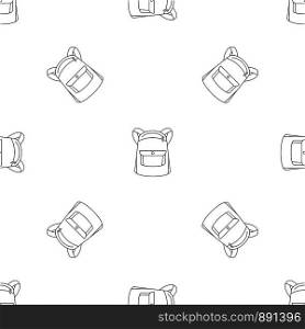 Emmo backpack pattern seamless vector repeat geometric for any web design. Emmo backpack pattern seamless vector