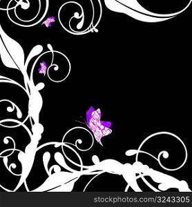 emo foliage vector illustration