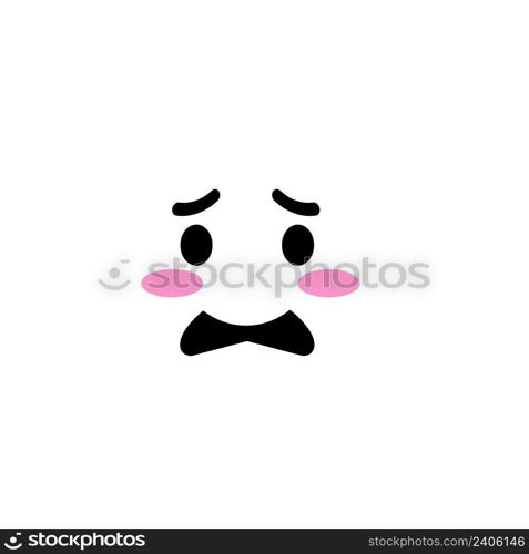 Emoji,Emoticon sad, cry, shocked, scared, laugh, merry, embarrassed, feel bad, burnout, disheartened, admit the truth, amazed, shocked, stunned, anxious, vector illustration
