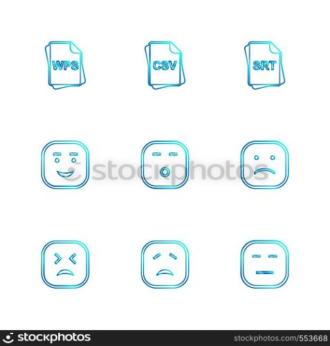 emoji , emoticon , smiley , happy , sad, cry , laugh , raomntic, love , angry , confused , handsome , nervous , kind , smile , icon, vector, design, flat, collection, style, creative, icons