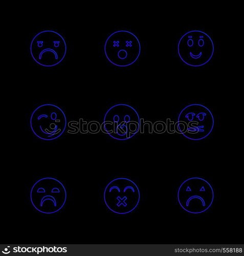 Emoji , emoticons , eomtions , smileys , sad , happy, cry , laugh , love , angry, annoying, confused , nervous , heart broken , romantic, icon, vector, design, flat, collection, style, creative, icons