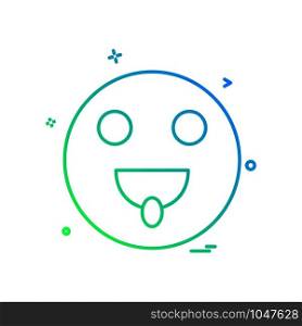 Emoji icon design vector