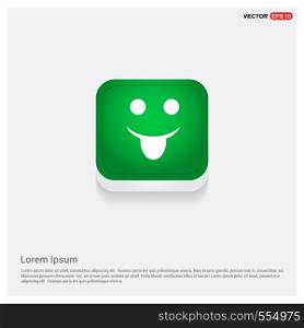 Emoji iconGreen Web Button - Free vector icon