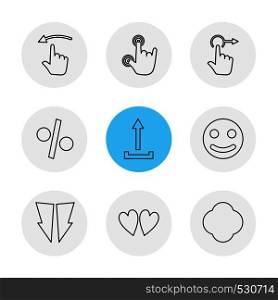 emoji , upload, percentage , hands , pointer , arrows , directions , signs , ui , user interface , technology , code , programming , icon, vector, design, flat, collection, style, creative, icons