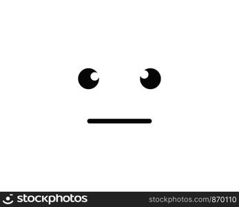 Emoticon template face expression icon vector