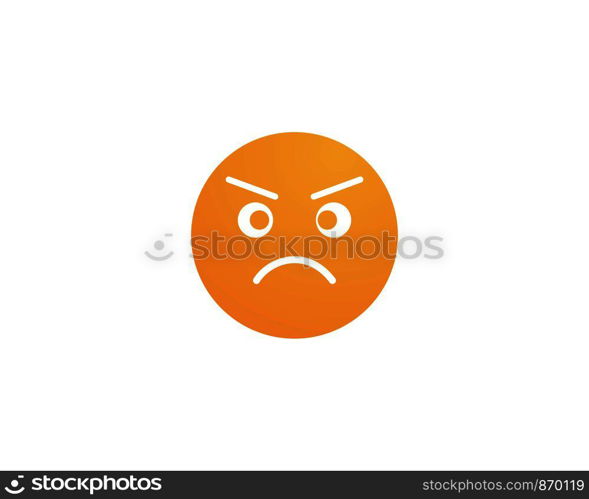 Emoticon template face expression icon vector