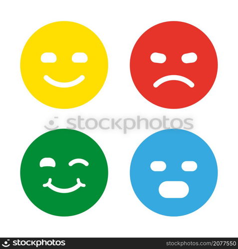 Emoticons for customer feedback.