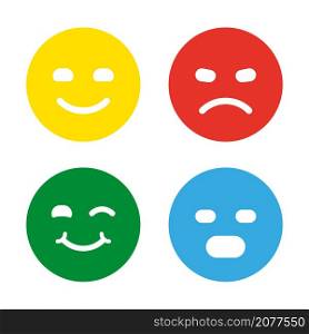Emoticons for customer feedback.