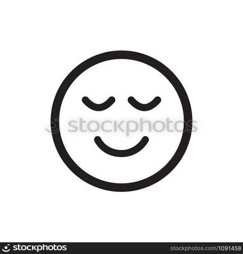 emotion icon vector logo template in trendy flat style