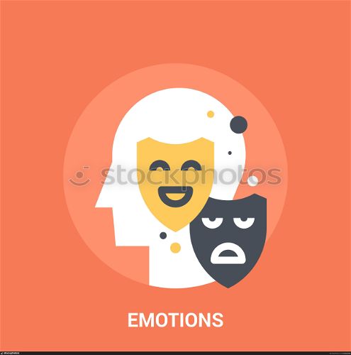 emotions icon concept. Abstract vector illustration of emotions icon concept