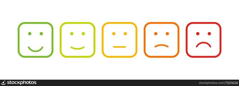 Emotions icon for concept design. Vector flat character design.
