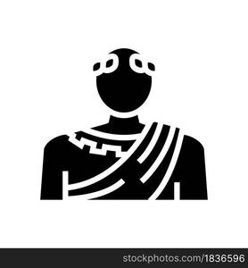 heracles greek god ancient glyph icon vector. heracles greek god ...