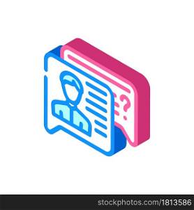 employee discussion isometric icon vector. employee discussion sign. isolated symbol illustration. employee discussion isometric icon vector illustration