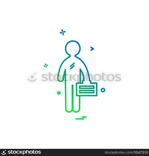 Employee icon design vector
