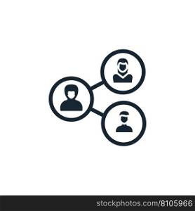Employee relations creative icon filled Royalty Free Vector