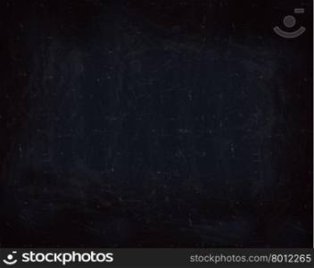 Empty blackboard with traces of dirt ,realistic illustration