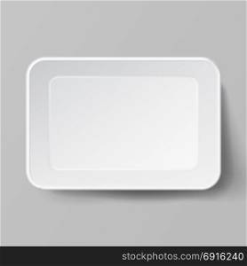Empty Blank Styrofoam Plastic Food Tray Container. White Empty Mock Up. Good For Package Design.. Empty Blank Styrofoam Plastic Food Tray Container. White Empty Mock Up. Good For Package Design