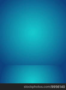 Empty blue studio room Backdrop. Light interior with copyspace for your creative project . Vector illustration EPS 10