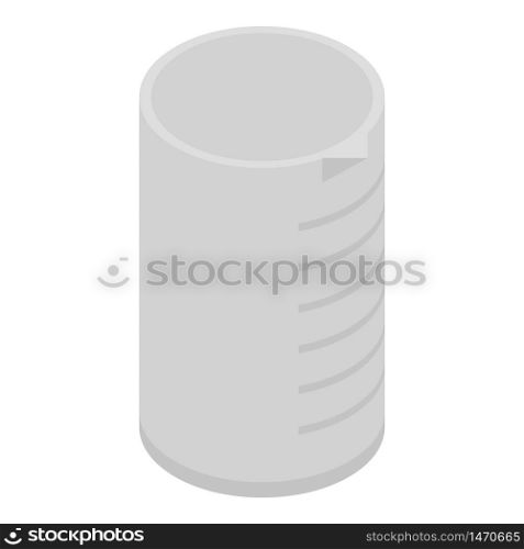 Empty flask icon. Isometric of empty flask vector icon for web design isolated on white background. Empty flask icon, isometric style