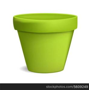 empty flowerpot vector illustration