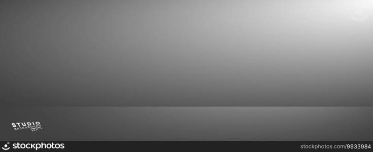 Empty gradient studio room background. backdrop light interior with copyspace for your creative project, Vector illustration EPS 10