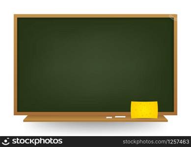 Empty Green school chalkboard background. Template for your design. Vector stock illustartion. Empty Green school chalkboard background. Template for your design. Vector stock illustartion.