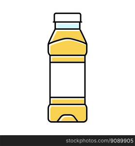 empty juice plastic bottle color icon vector. empty juice plastic bottle sign. isolated symbol illustration. empty juice plastic bottle color icon vector illustration