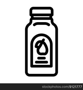 empty juice plastic bottle line icon vector. empty juice plastic bottle sign. isolated contour symbol black illustration. empty juice plastic bottle line icon vector illustration