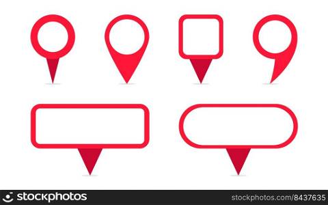 empty message pins. Vector illustration. stock image. EPS 10.. empty message pins. Vector illustration. stock image. 