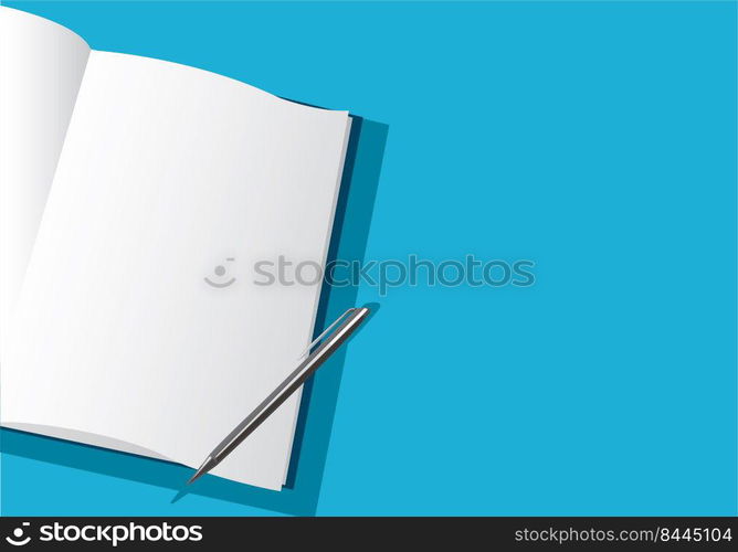empty open notebook background 