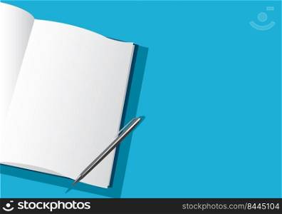 empty open notebook background 