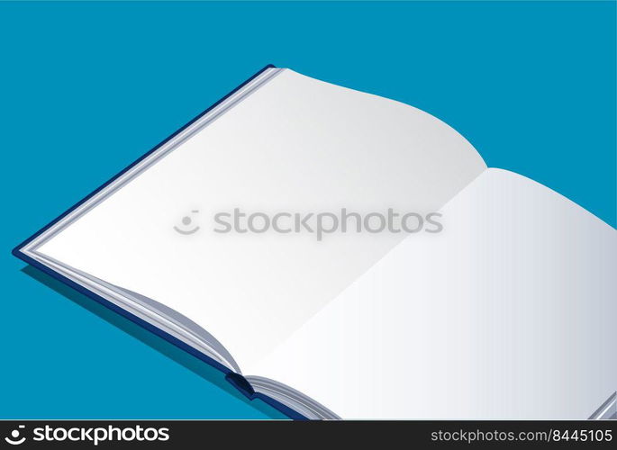 empty open notebook background
