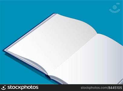 empty open notebook background