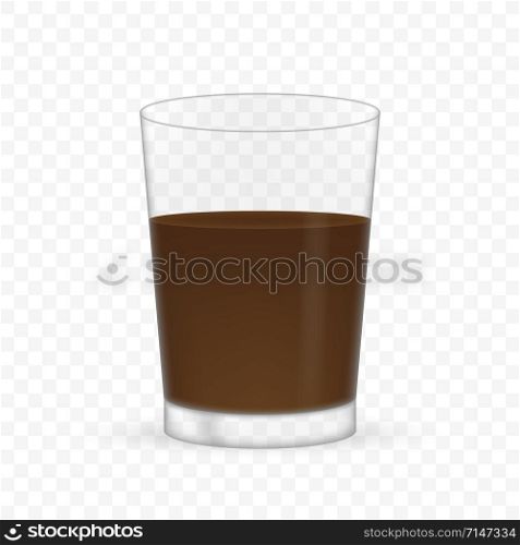 Empty realistic transparent glass for coffee. Vector stock illustration. Empty realistic transparent glass for coffee. Vector stock illustration.