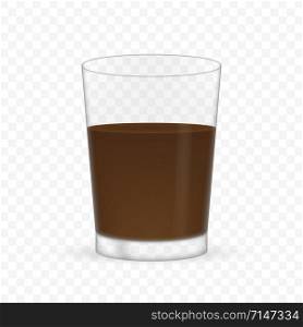 Empty realistic transparent glass for coffee. Vector stock illustration. Empty realistic transparent glass for coffee. Vector stock illustration.