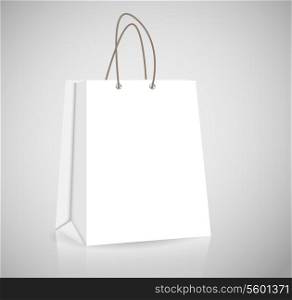 Empty Shopping Bag for advertising and branding vector illustration