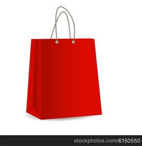 Empty Shopping Bag for Advertising and Branding Vector Illustration EPS10. Empty Shopping Bag for Advertising and Branding Vector Illustrat