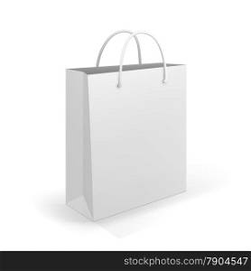 Empty Shopping Bag on white for advertising and branding. EPS10 opacity