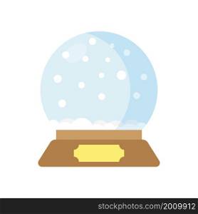 Empty Snow Globe.