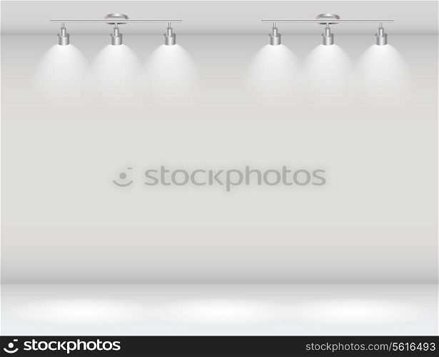 Empty Wall for Your Text and Images, Vector Illustration.