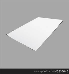 Empty white paper mock up background, stock vector
