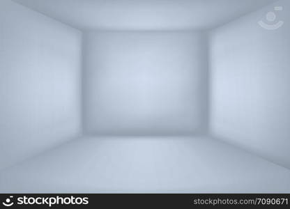 Empty white room. Minimal 3d interior vector illustration. Empty square copy space. Empty white room. Minimal 3d interior vector illustration