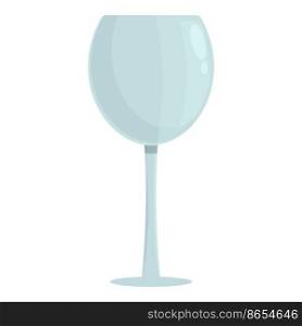Empty wine glass icon cartoon vector. Winery cellar. Bar store. Empty wine glass icon cartoon vector. Winery cellar