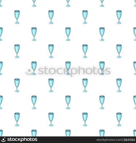 Empty wine glass pattern. Cartoon illustration of empty wine glass vector pattern for web. Empty wine glass pattern, cartoon style