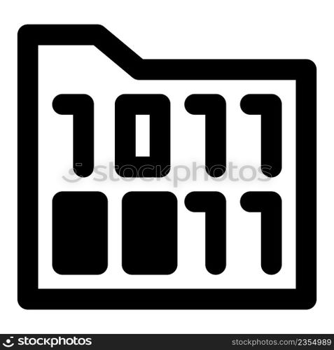 Encrypted folder, a code information for security.