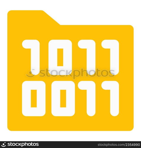Encrypted folder, a code information for security.