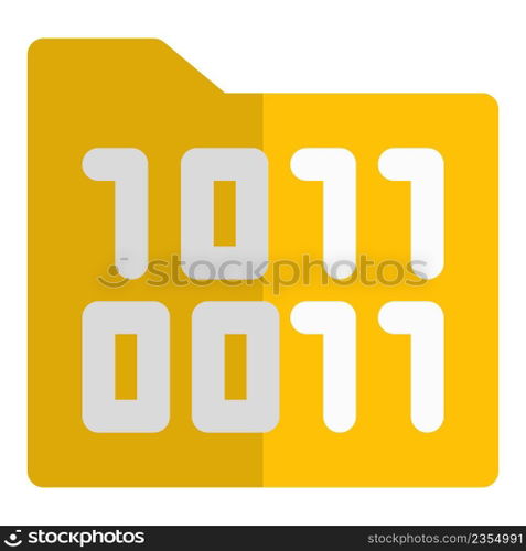 Encrypted folder, a code information for security.