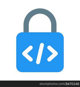Encrypted programmable application system with padlock logotype