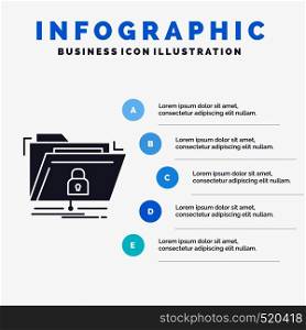 encryption, files, folder, network, secure Infographics Template for Website and Presentation. GLyph Gray icon with Blue infographic style vector illustration.. Vector EPS10 Abstract Template background